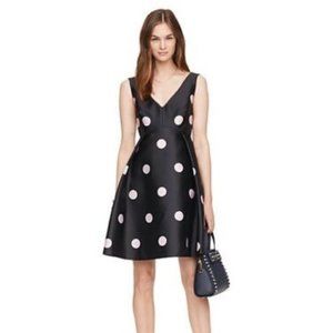 Kate Space Spotlight V neck Polka Dot Fit flare